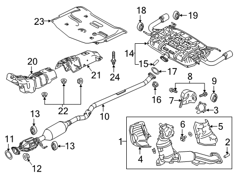 PYE6-20-50X Mazda Catalytic Converter