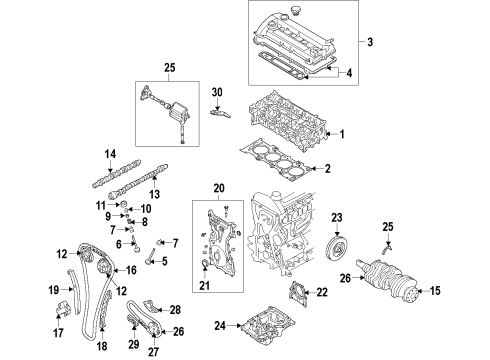 Mazda ZZC1-10-SF0C Valve Grind Gasket Kit