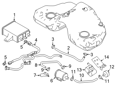 Mazda N3R1-18-741 Purge Solenoid