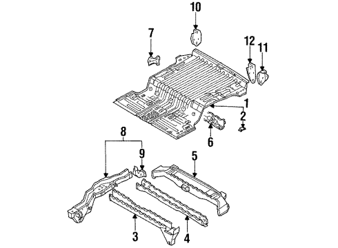 0305-53-160 Mazda Floor Reinforcement