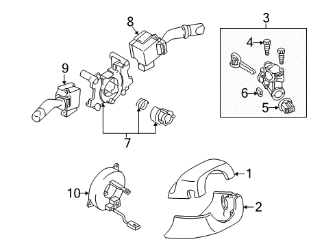 Mazda BL8J-09-010 Lock Set