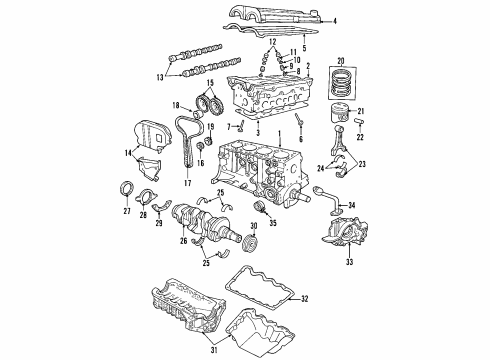 Mazda YF09-12-113 Valve Spring Retainers
