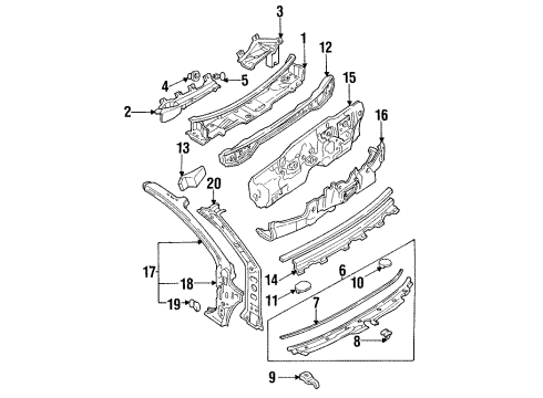 Mazda BR70-56-192B Baffle