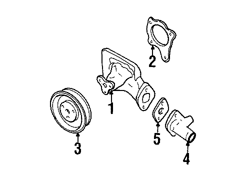 Mazda B630-15-131A Pulley