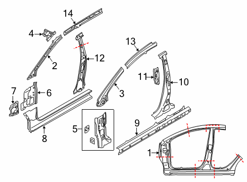 DR61-70-413 Mazda Rocker Reinforcement