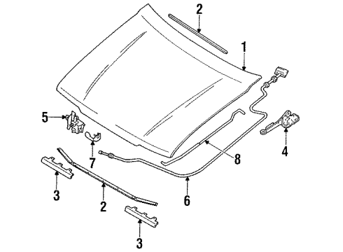 Mazda B46752410D Hinge