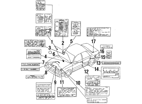 Mazda AL01-15-031A Label AL01-15-031A Mazda Label