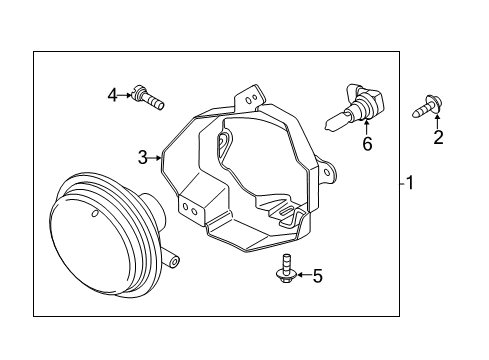 Mazda DP74-51-680A Fog Lamp Assembly