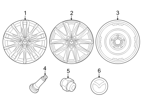 Mazda VA40-V3-810 18" Black Alloy Wheel