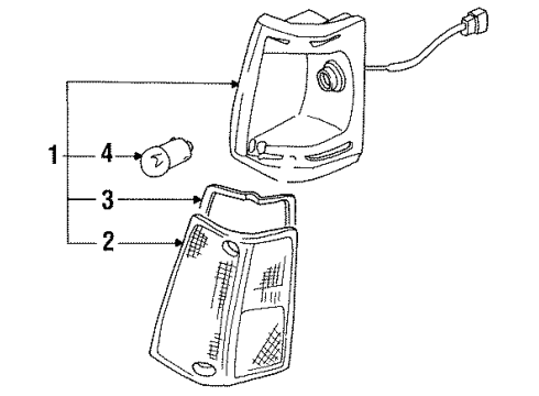 Mazda UB39-51-100A Parking Lamp Assy