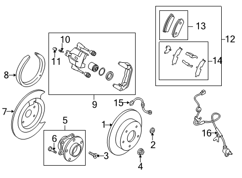 Mazda EG21-44-150E Front Cable