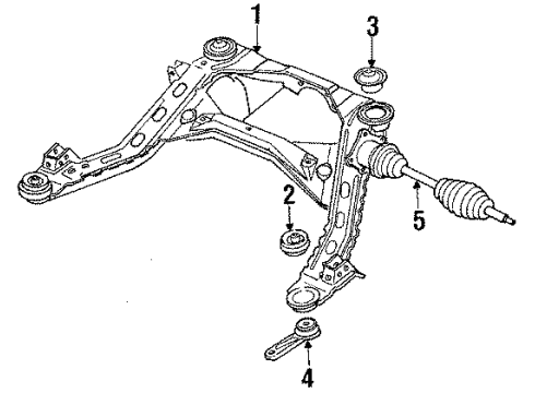 Mazda HE21-28-89YA Mount HE21-28-89YA Mazda Mount