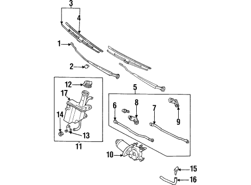 Mazda BC1M-67-480A Washer Reservoir