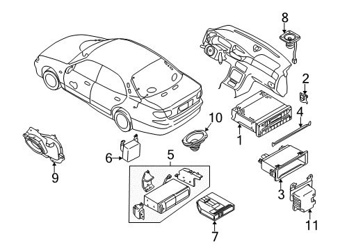 Mazda TC87-66-BC4 Radio Hole Cover