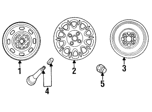 Mazda 9965-78-5030 Wheel, Steel