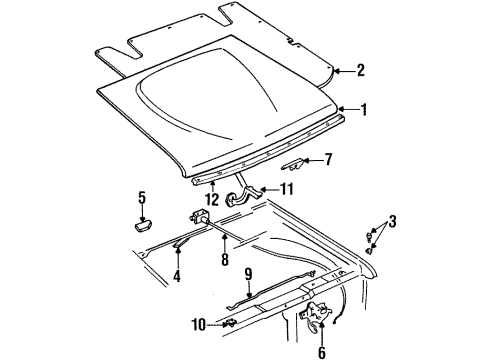 Mazda ZZM0-56-710 Release Cable