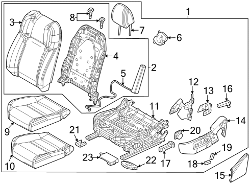 Mazda VA41-67-5J0A Power Unit, Front Seat Mazda VA41-67-5J0A Power Unit, Front Seat