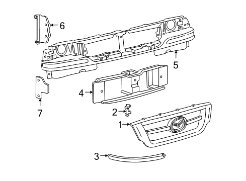 Mazda 1F20-51-740 Emblem