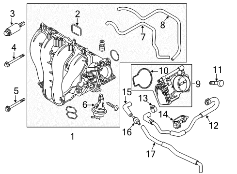Mazda AJB4-13-135 Plenum Gasket
