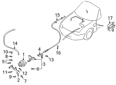 B211-67-C99 Mazda Vacuum Hose Clip