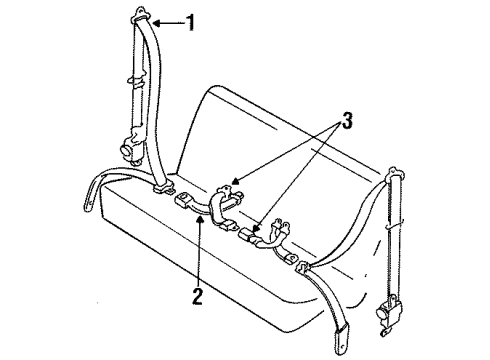 Mazda LB84-57-720-80 Buckle LB84-57-720-80 Mazda Buckle