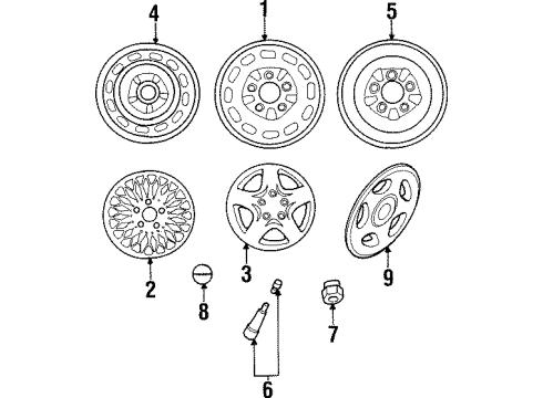 Mazda LB41-37-170 Wheel Cover
