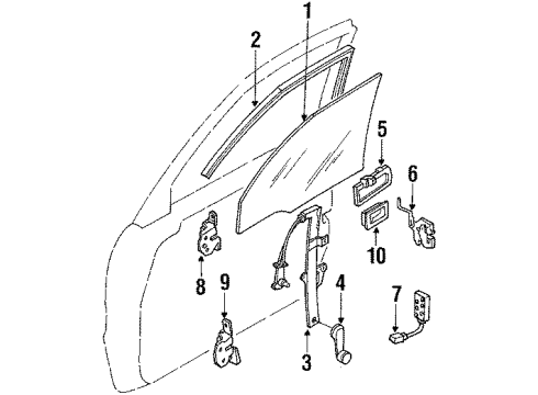 Mazda LA0176210A Lock Cylinder