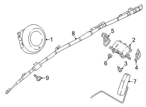 Mazda KSD5-57-KX0 Front Impact Sensor Bracket