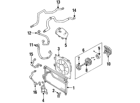 Mazda B458-67-740A Fan Relay
