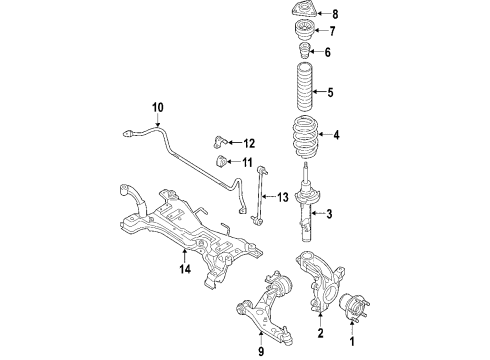 Mazda C236-34-990A Lower Control Arm Damper C236-34-990A Mazda Lower Control Arm Damper