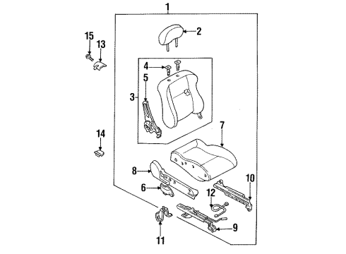 Mazda BC1M-88-102E Seat Track