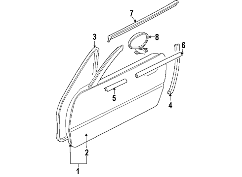 Mazda NA01-58-030C Outer Panel NA01-58-030C Mazda Outer Panel