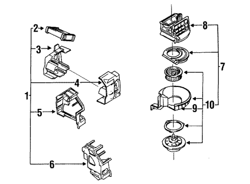 Mazda HG30-61-B10 Blower Motor