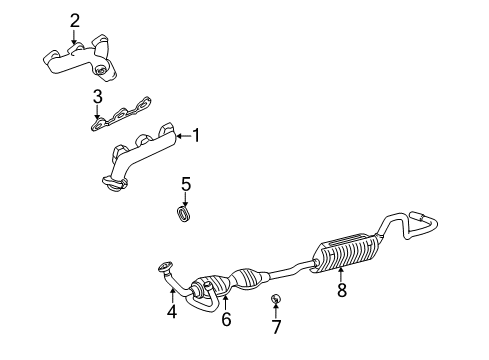 Mazda 1F21-13-451 Exhaust Manifold