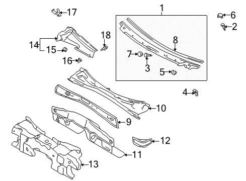 Mazda B092-41-661 Grommet