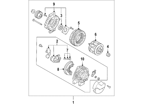 Mazda AJ51-18-W60 Rectifier Mazda AJ51-18-W60 Rectifier