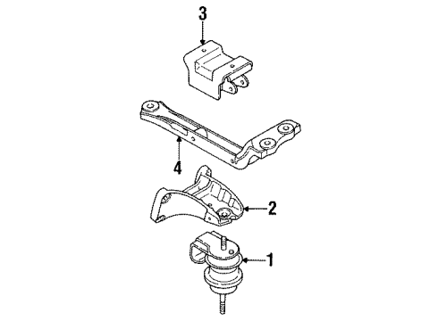 Mazda H380-39-381E Crossmember Mazda H380-39-381E Crossmember