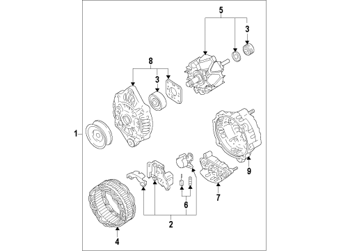Mazda PE07-18-W25 Front Cover Mazda PE07-18-W25 Front Cover