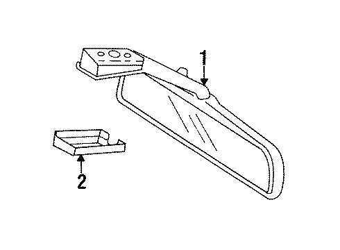 Mazda EA01-69-220 Mirror Inside