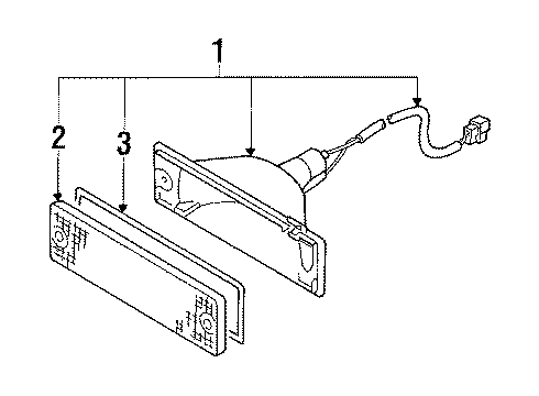 Mazda UB39-51-060 Signal Lamp Assembly