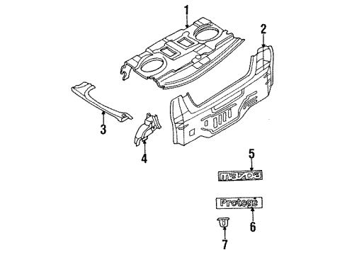 Mazda BD0G-51-721 Nameplate BD0G-51-721 Mazda Nameplate