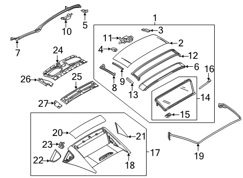 Mazda N2Y0-R1-610A Retractable Hard Top Mazda N2Y0-R1-610A Retractable Hard Top