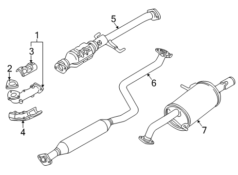 Mazda FP49-20-600 Catalytic Converter FP49-20-600 Mazda Catalytic Converter