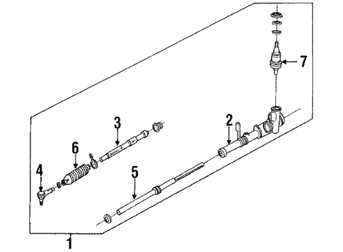 Mazda GN81-32-24X Inner Tie Rod