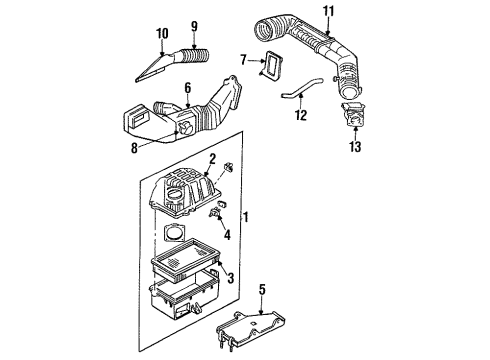 Mazda ZZM7-13-206 Air Outlet Duct Mazda ZZM7-13-206 Air Outlet Duct