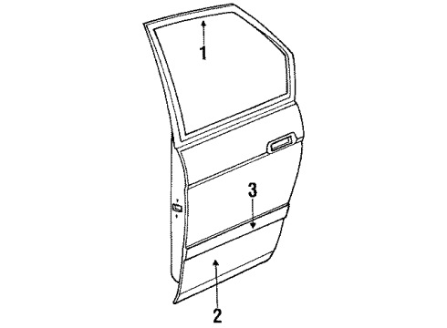 Mazda LB40-72-020E Door Shell LB40-72-020E Mazda Door Shell