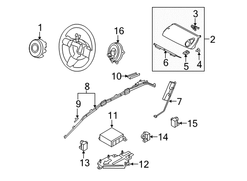 Mazda EG24-67-SH1A Passenger Air Bag Wiring EG24-67-SH1A Mazda Passenger Air Bag Wiring