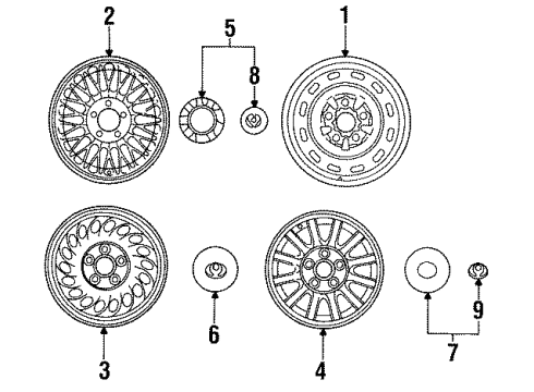 Mazda HG30-37-190B Center Cap