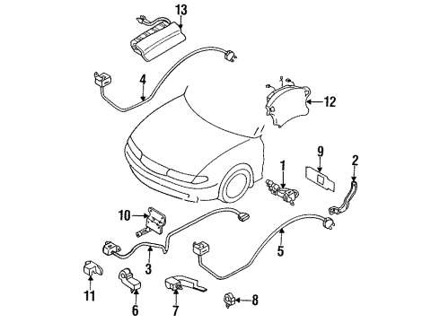 Mazda GB6H57K00 Driver Air Bag