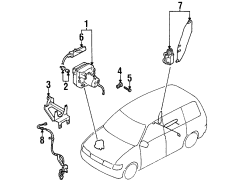 Mazda LB96-43-7B0 Connector LB96-43-7B0 Mazda Connector